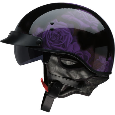 Z1R Vagrant NC Rose Helmet Black/Purple - Left Side View