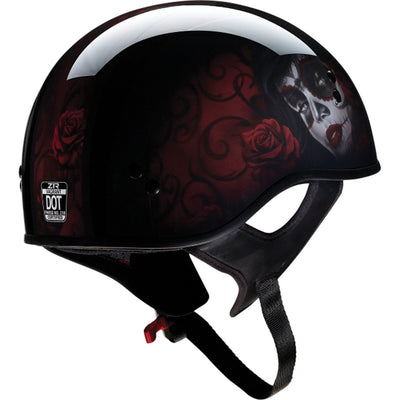 Z1R Vagrant Red Catrina Helmet Black/Red - Rear Right Side View