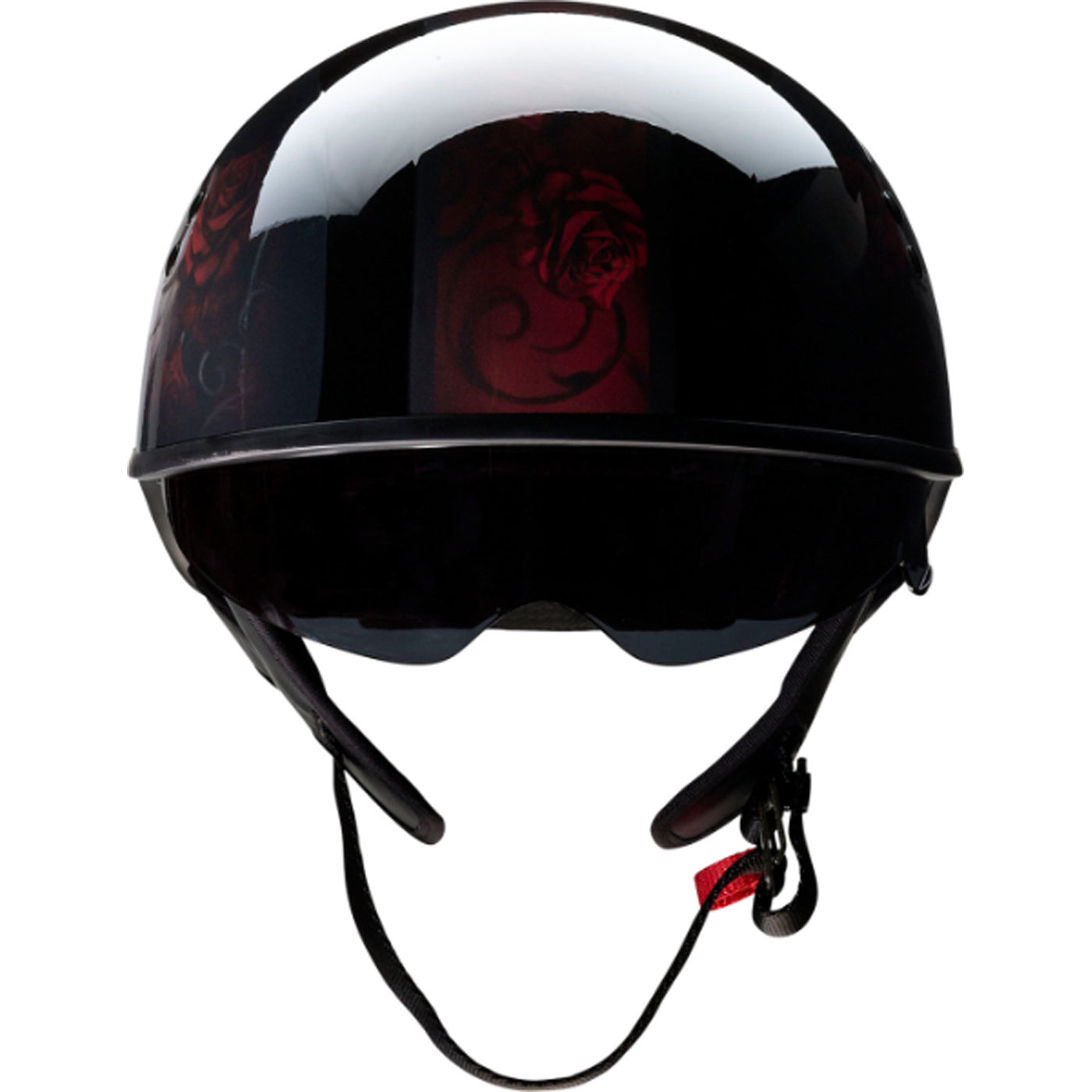 Z1R Vagrant Red Catrina Helmet Black/Red - Front View