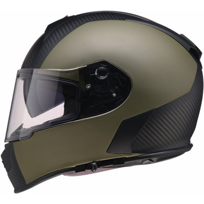 Z1R Warrant Carbon Helmet Green - Left Side View