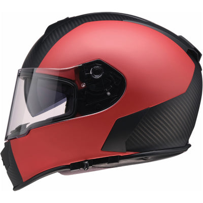 Z1R Warrant Carbon Helmet Red - Left Side View