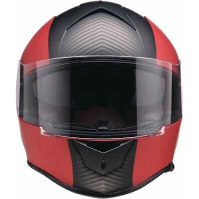 Z1R Warrant Carbon Helmet Red - Front View