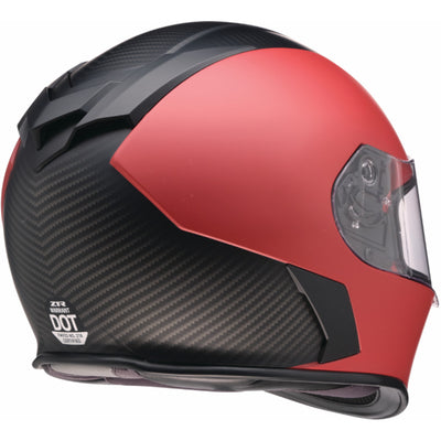 Z1R Warrant Carbon Helmet Red - Rear Right Side View