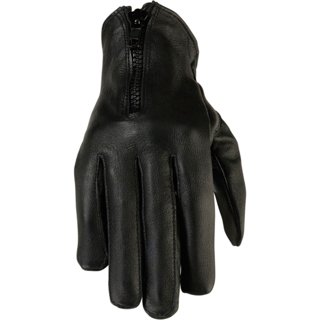 Z1R Women's 7mm Gloves Black - Back of Hand View