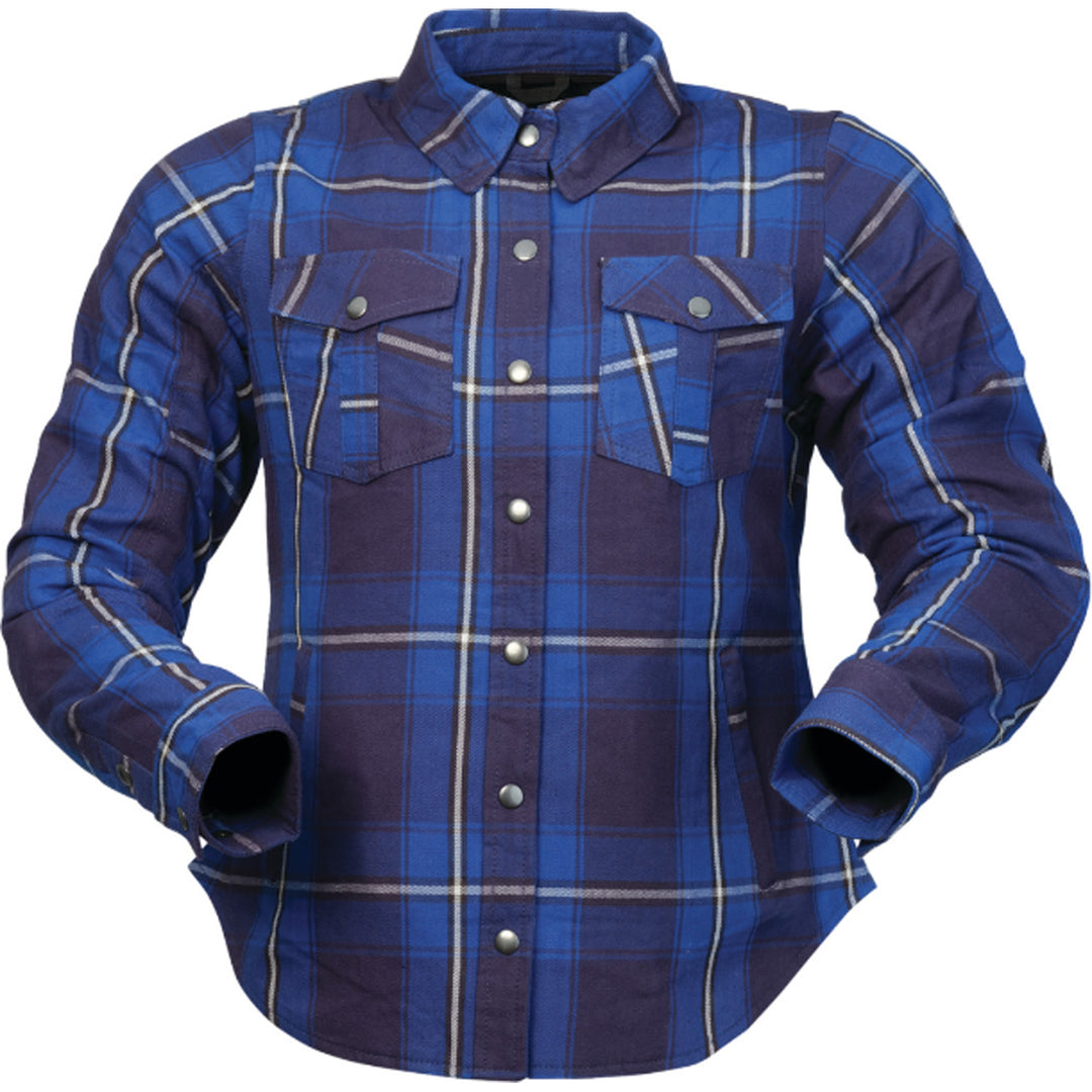 Z1R Women's Ashwood Flannel Blue - Front View