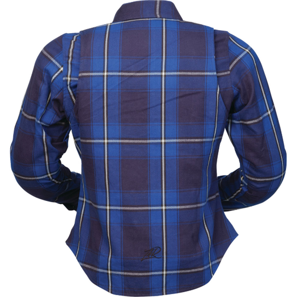 Z1R Women's Ashwood Flannel Blue - Rear View