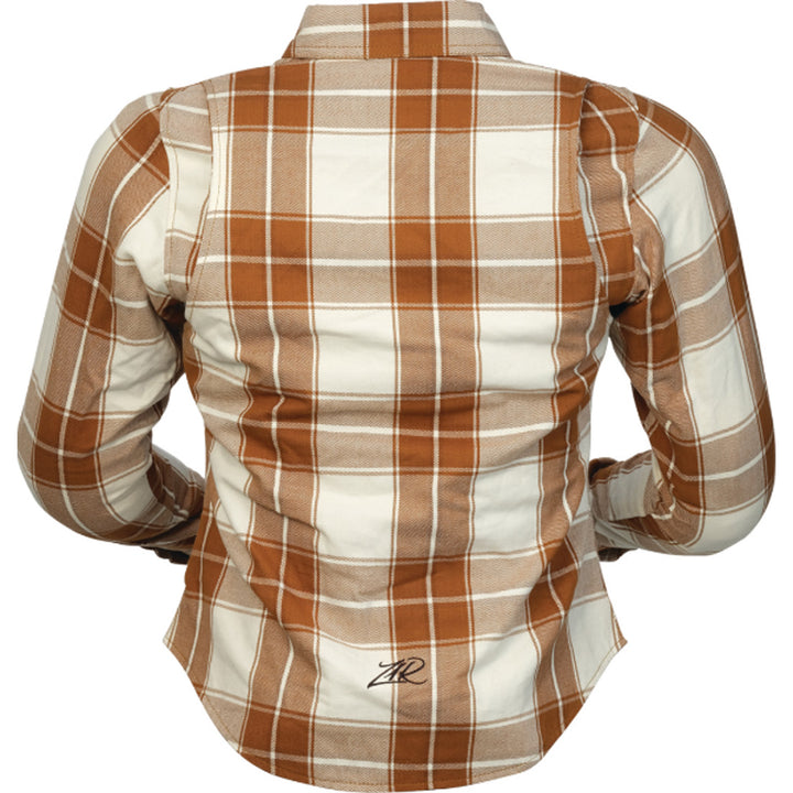 Z1R Women's Ashwood Flannel Brown - Rear View