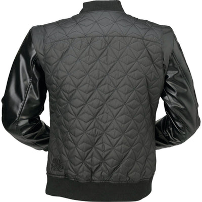 Z1R Women's Bomber Jacket Black - Rear View