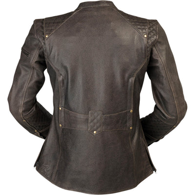 Z1R Women's Chimay Jacket Brown - Rear View