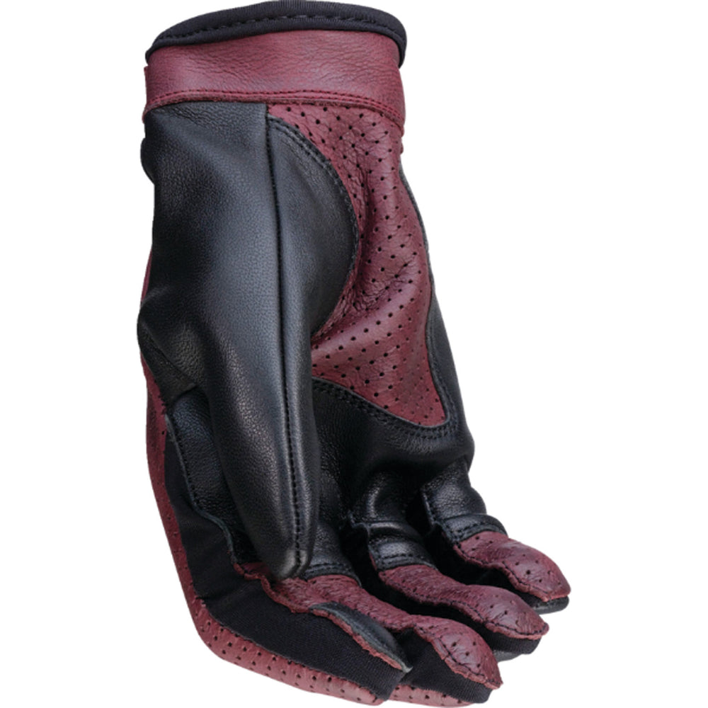 Z1R Women's Combiner Gloves Black/Red - Palm View
