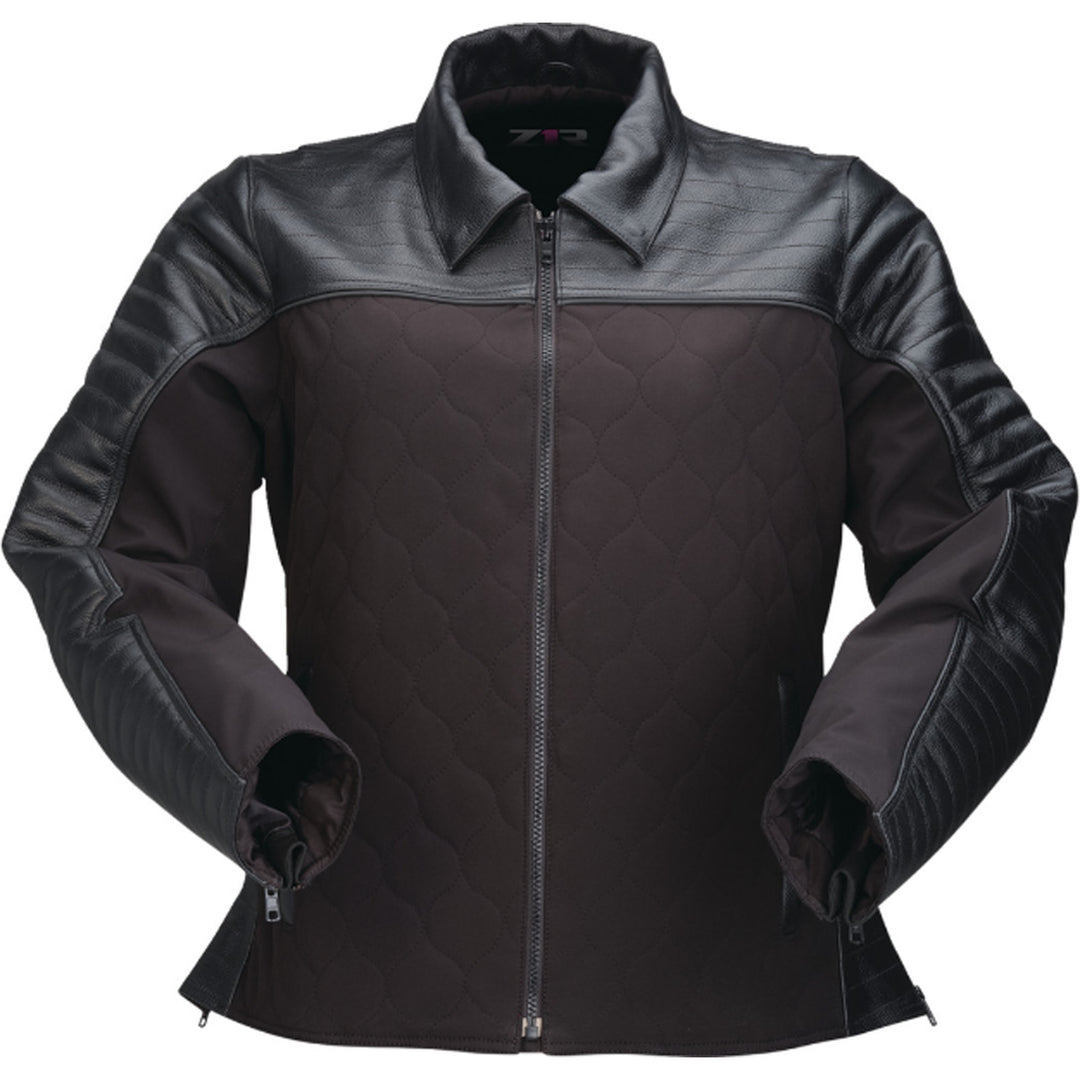 Z1R Women's Fury Jacket Black - Front View
