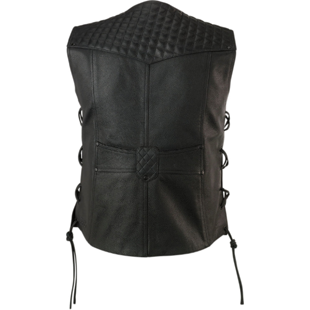 Z1R Women's Gaucha Vest Black - Rear View