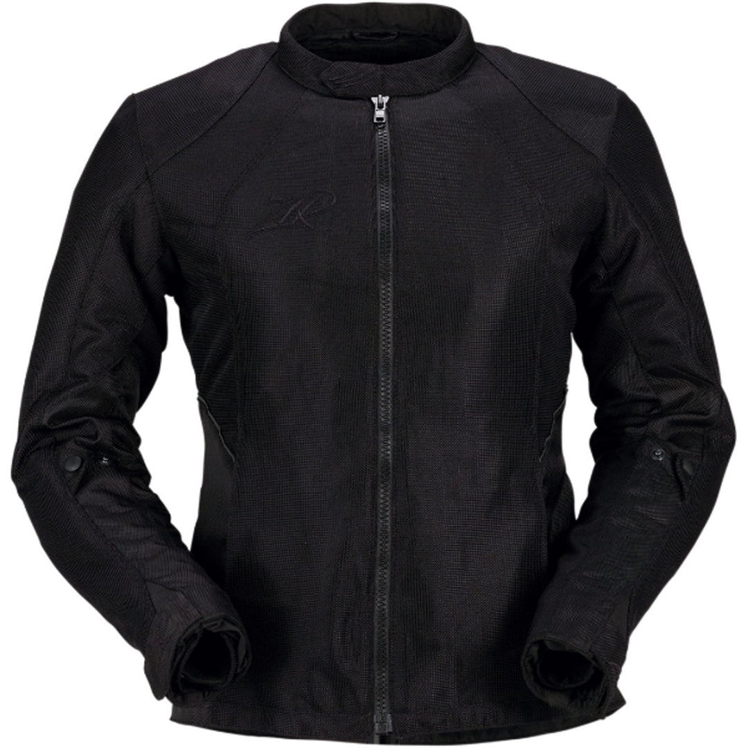 Z1R Women's Gust Waterproof Jacket Black - Front View