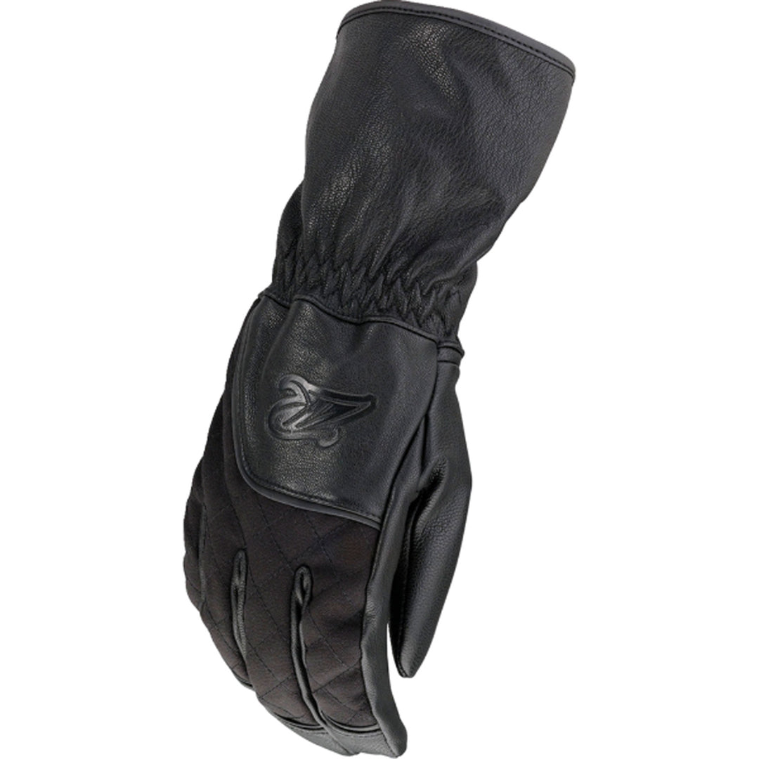 Z1R Women's Recoil 2 Gloves Black - Back of Hand View