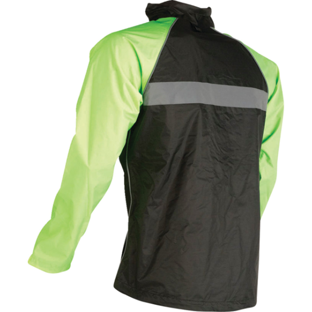 Z1R Women's Waterproof Jacket Hi-Vis Yellow - Rear View