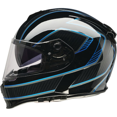 Z1R Warrant Amplify Helmet Black/Blue - Left Side View