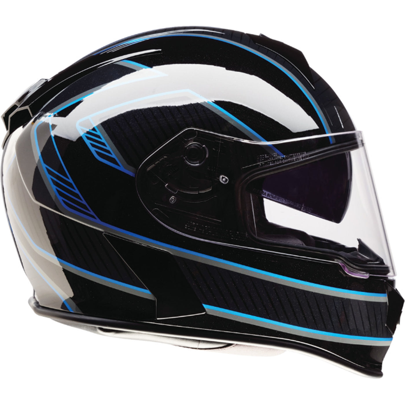 Z1R Warrant Amplify Helmet Black/Blue - Right Side View