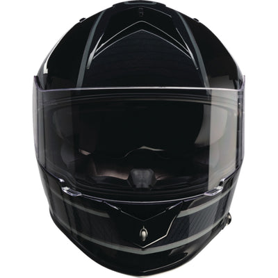 Z1R Warrant Amplify Helmet Black/Gray - Front View