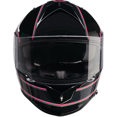 Z1R Warrant Amplify Helmet Black/Pink - Front View