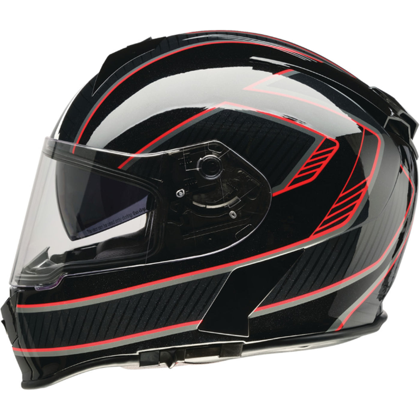 Z1R Warrant Amplify Helmet Black/Red - Left Side View