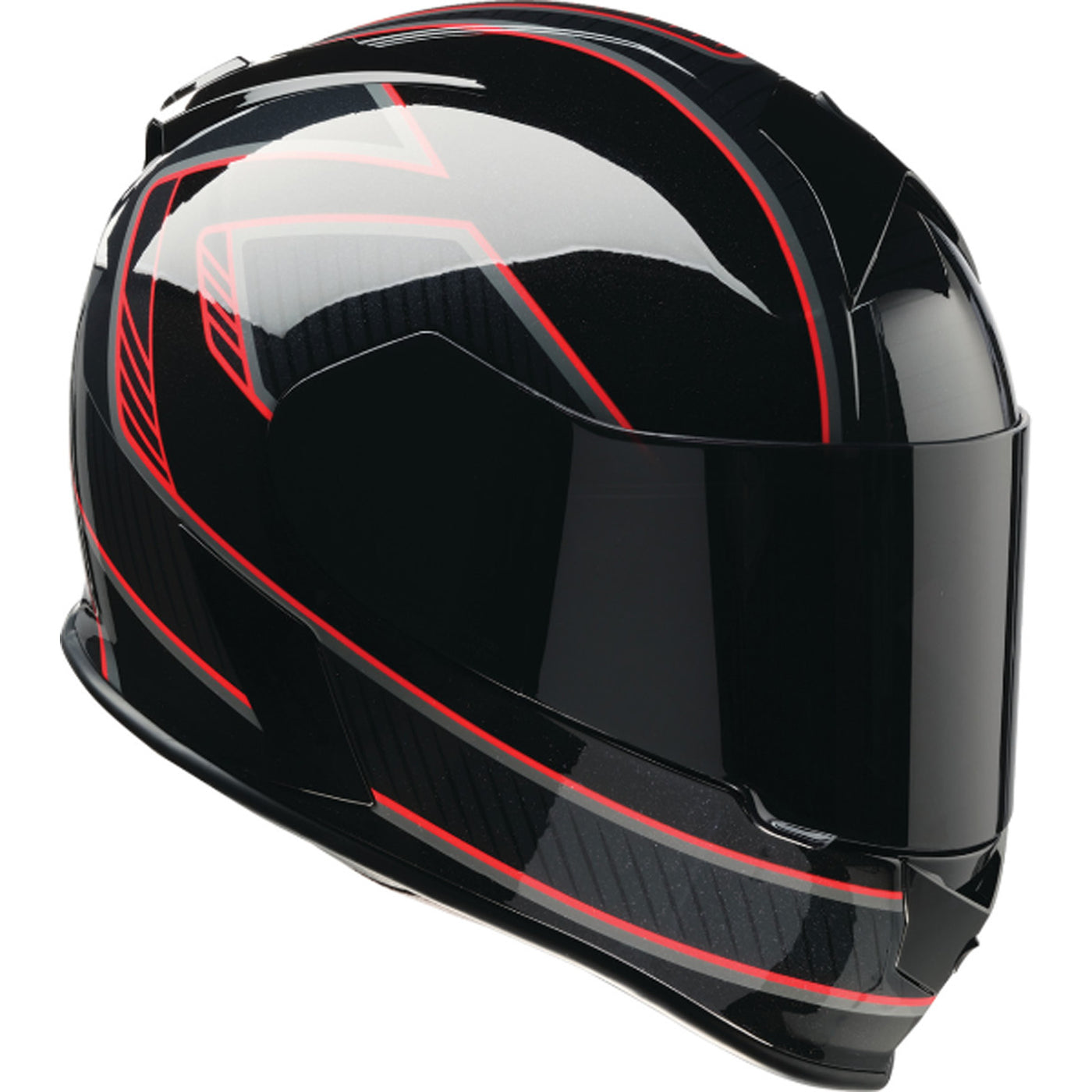 Z1R Warrant Amplify Helmet Black/Red - Front Right Side View