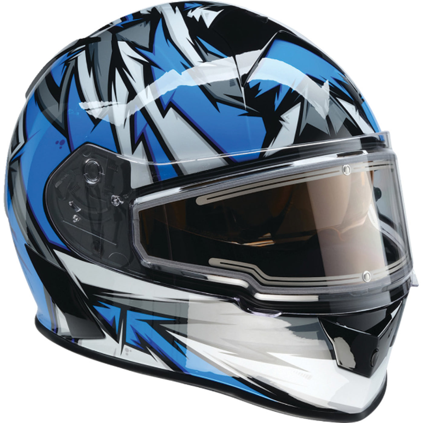 Z1R Warrant Neuron Helmet Blue/White - Front Right Side View