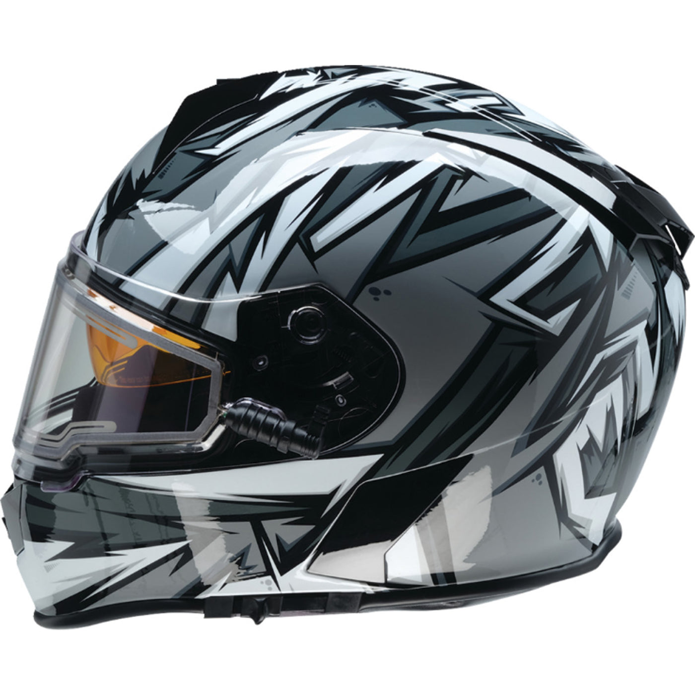 Z1R Warrant Neuron Helmet Gray/White - Left Side View