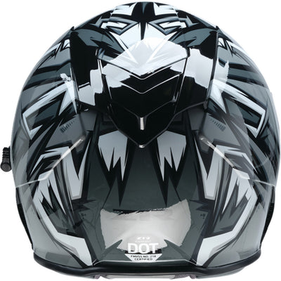 Z1R Warrant Neuron Helmet Gray/White - Rear View