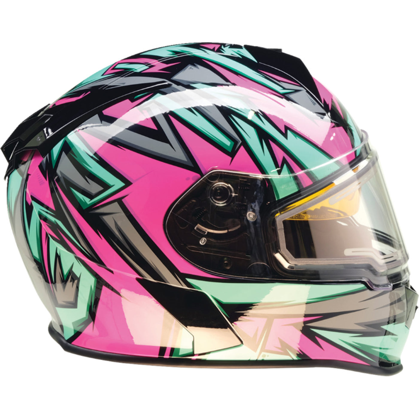 Z1R Warrant Neuron Helmet Pink/Teal - Right Side View