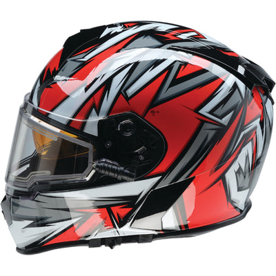 Z1R Warrant Neuron Helmet Red/White - Left Side View