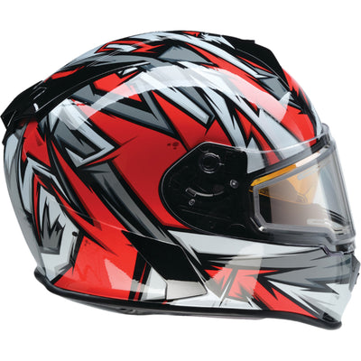 Z1R Warrant Neuron Helmet Red/White - Right Side View