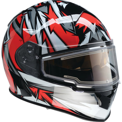 Z1R Warrant Neuron Helmet Red/White - Front Right Side View