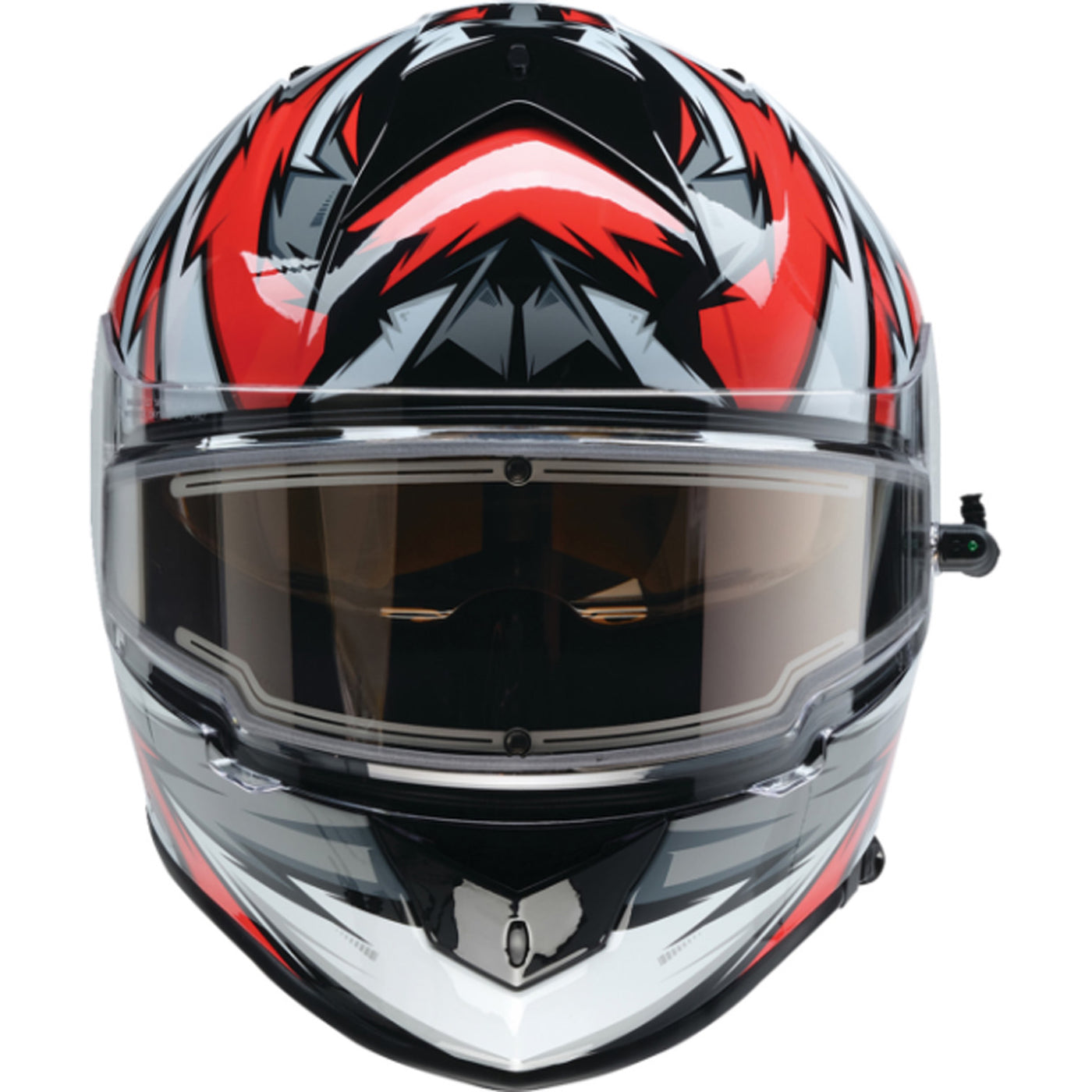 Z1R Warrant Neuron Helmet Red/White - Front View