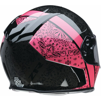 Z1R Warrant PAC Helmet Pink - Rear Side View