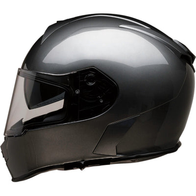 Z1R Warrant Solid Helmet Dark Silver - Left Side View