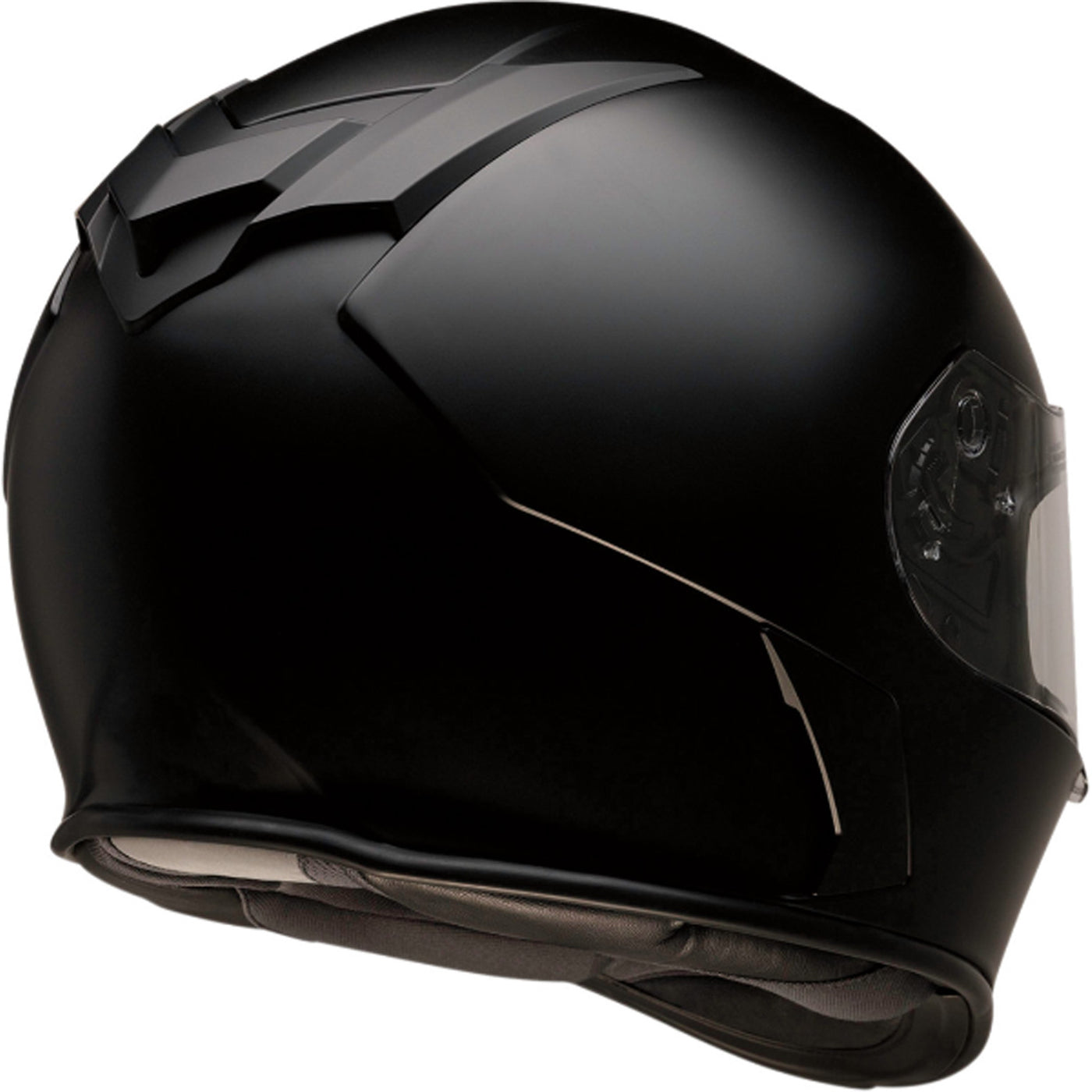 Z1R Warrant Solid Helmet Flat Black - Rear Right Side View