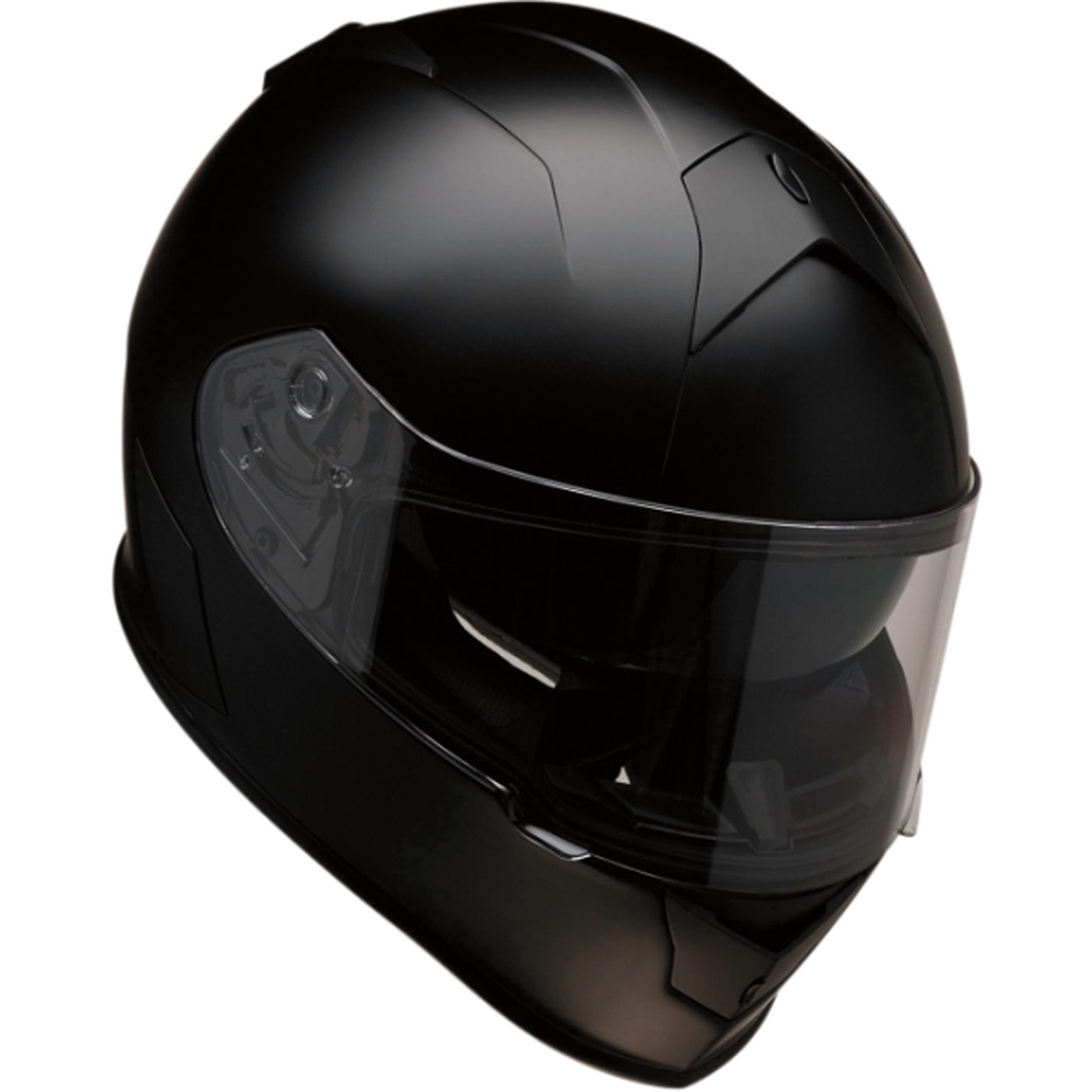 Z1R Warrant Solid Helmet Flat Black - Front Right Side View