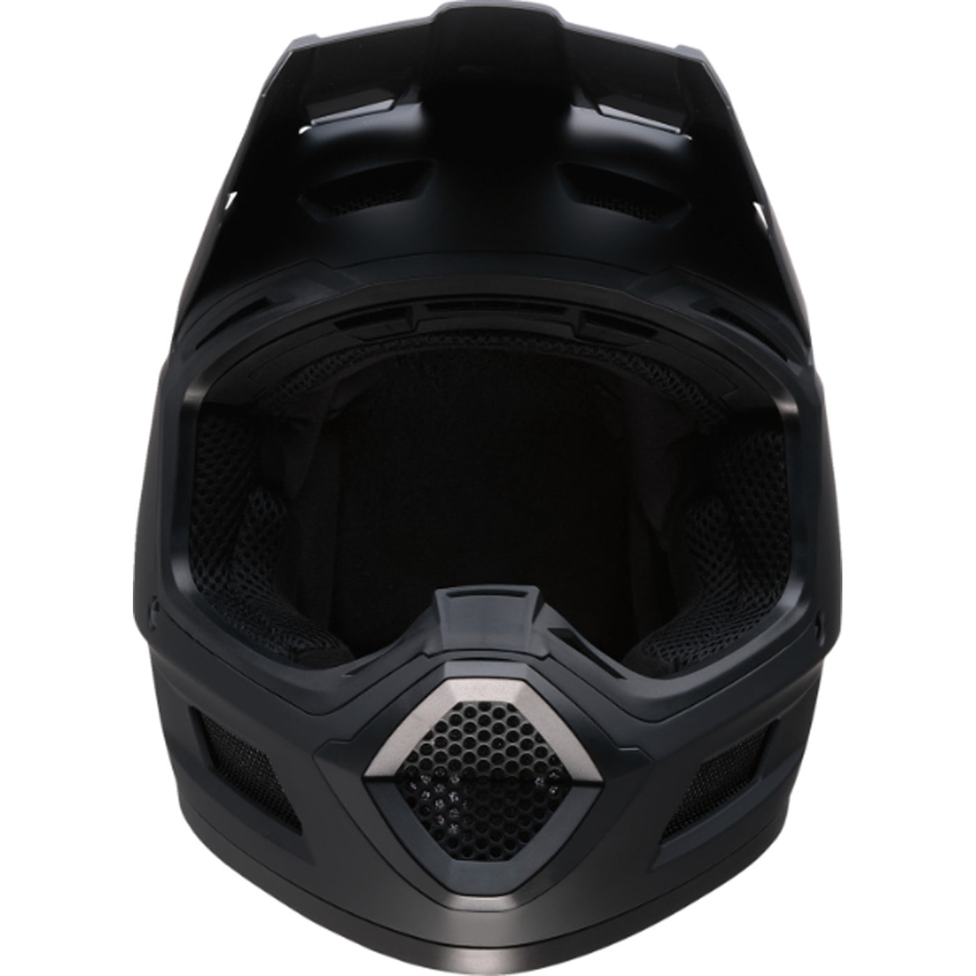 Z1R Youth Dirt Maxx Solid Helmet Matte Black - Front View