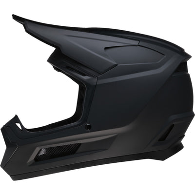 Z1R Youth Dirt Maxx Solid Helmet Matte Black - Left Side View