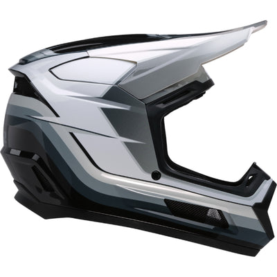 Z1R Youth Dirt Maxx Vortex Helmet Black/White/Gray - Right Side View
