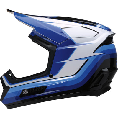 Z1R Youth Dirt Maxx Vortex Helmet Blue/White - Left Side View