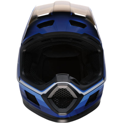 Z1R Youth Dirt Maxx Vortex Helmet Blue/White - Front View
