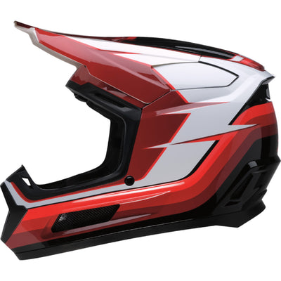 Z1R Youth Dirt Maxx Vortex Helmet Red/White - Left Side View
