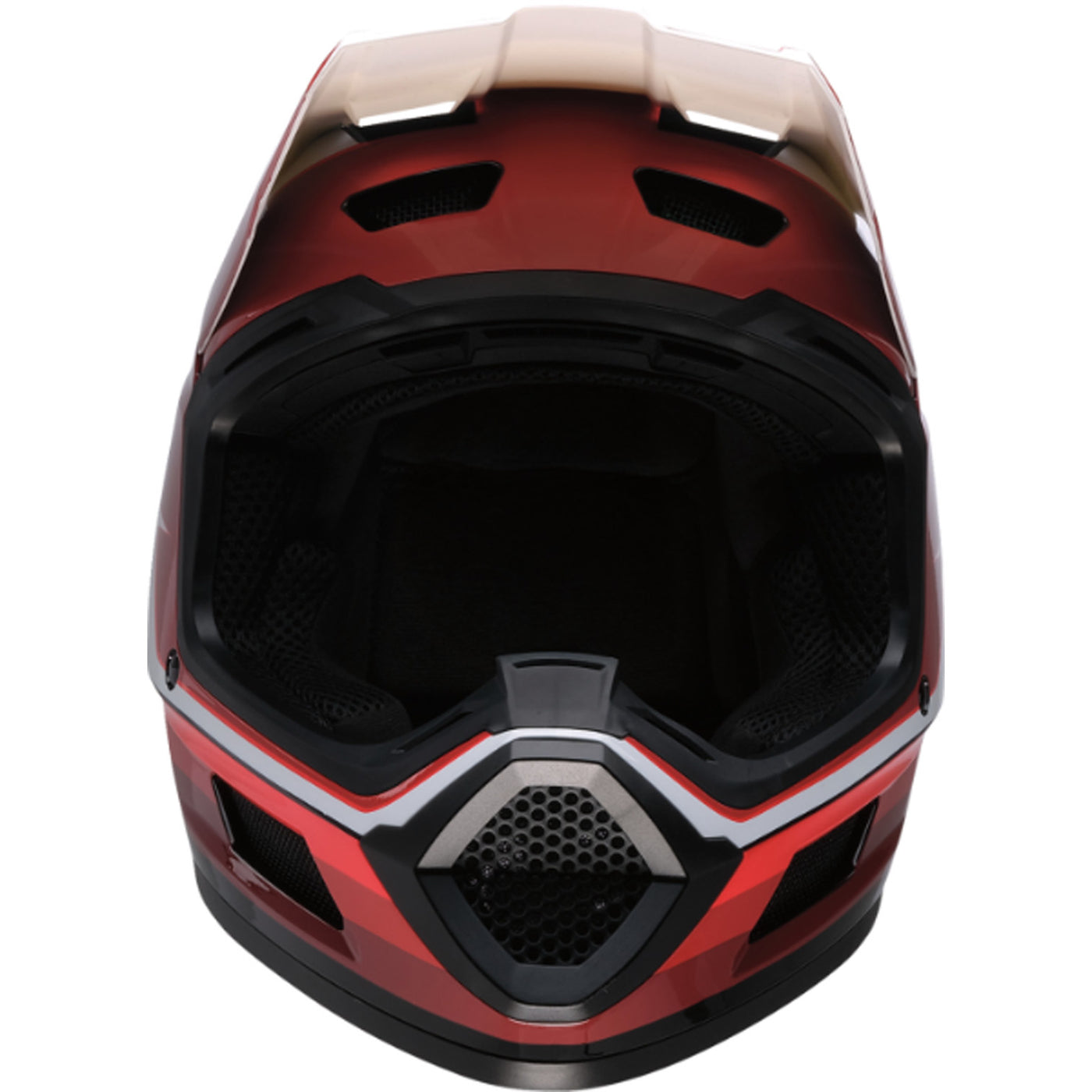 Z1R Youth Dirt Maxx Vortex Helmet Red/White - Front View