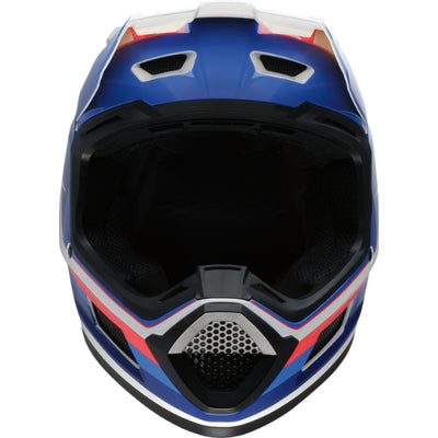 Z1R Youth Dirt Maxx Vortex Helmet Red/White/Blue - Front View
