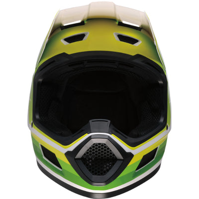 Z1R Youth Dirt Maxx Vortex Helmet White/Green - Front View