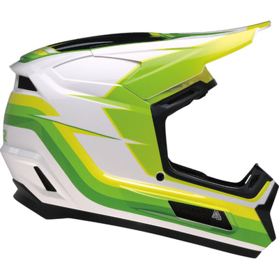 Z1R Youth Dirt Maxx Vortex Helmet White/Green - Right Side View
