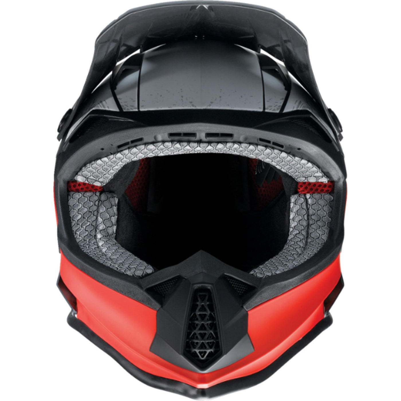 Z1R Youth F.I. Fractal MIPS Helmet Matte Black/Red - Front View