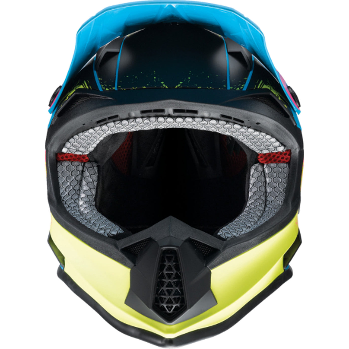 Z1R Youth F.I. Fractal MIPS Helmet Matte Blue/Hi-Viz - Front View