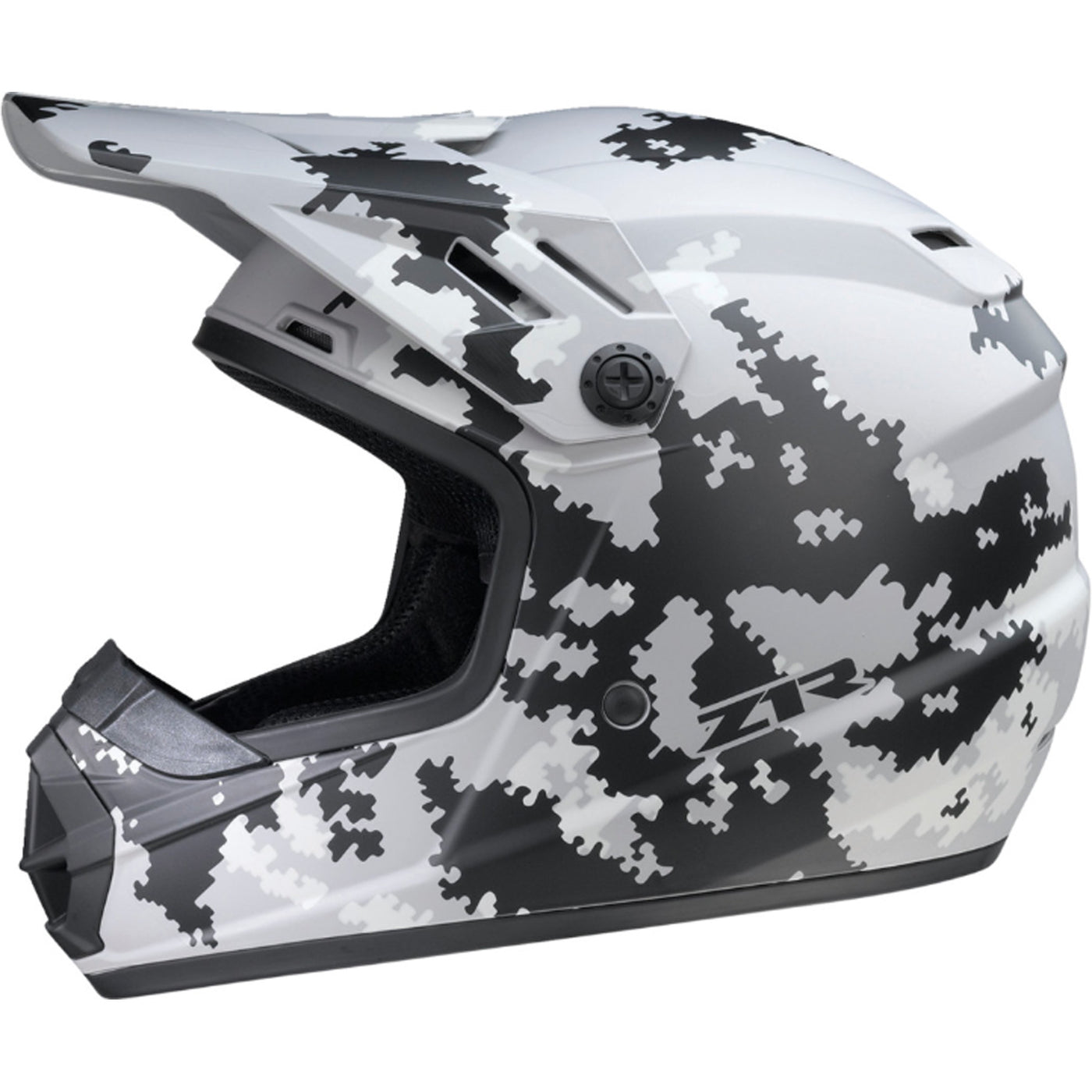 Z1R Youth Rise Digi Camo Helmet Gray - Left Side View